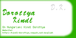 dorottya kindl business card